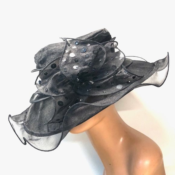 Whittall & Shon Black Tulle Hat main image 8
